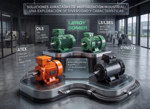 Motores industriales de alta eficiencia Nidec Leroy-Somer gama IMfinity para aplicaciones exigentes.